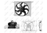 Cooling fan wheel 47686 NRF