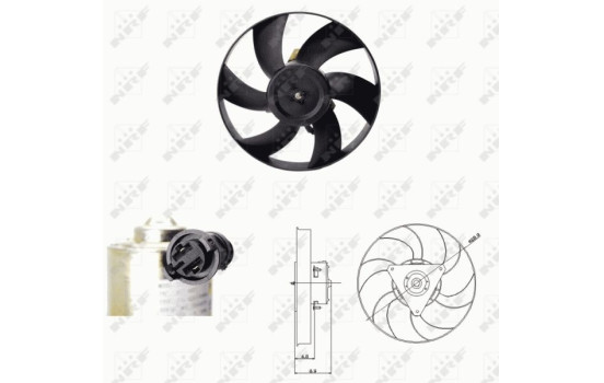 Cooling fan wheel 47692 NRF