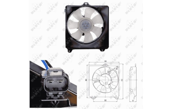 Cooling fan wheel 47694 NRF