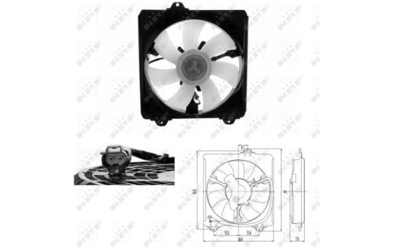 Cooling fan wheel 47695 NRF