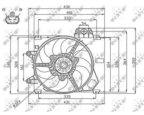 Cooling fan wheel 47750 NRF, Image 2