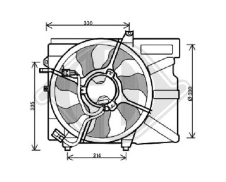 Cooling fan wheel 6805201 Diederichs, Image 2