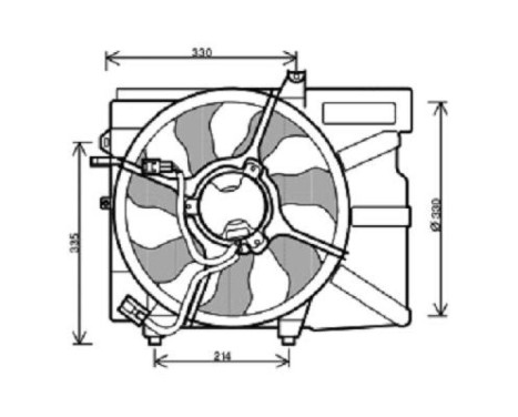 Cooling fan wheel 6805201 Diederichs