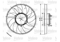 Cooling fan wheel 696083 Valeo