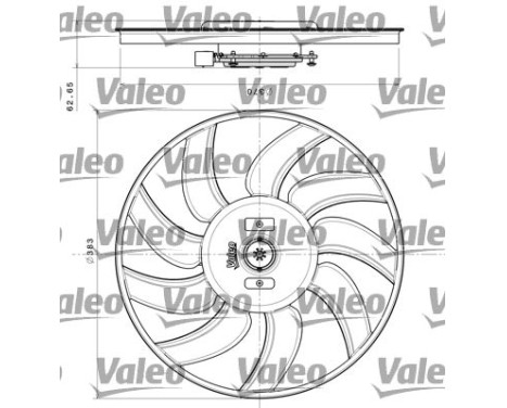 Cooling Fan Wheel 696350 Valeo, Image 3