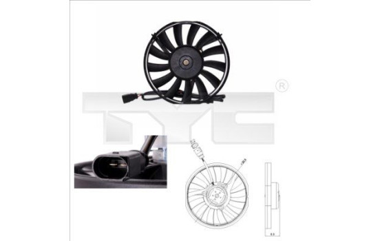 Cooling Fan Wheel 802-0008 TYC