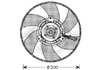 Cooling fan wheel 8220302 Diederichs