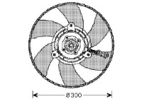 Cooling fan wheel 8220302 Diederichs