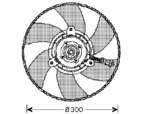 Cooling fan wheel 8220302 Diederichs