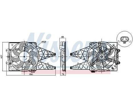 Cooling Fan Wheel 850047 Nissens