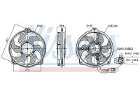 Cooling fan wheel 850073 Nissens
