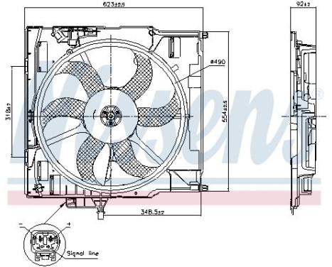 Cooling fan wheel 850079 Nissens, Image 5