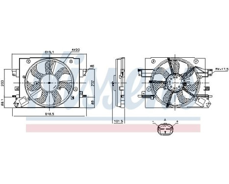 Cooling fan wheel 850110 Nissens, Image 5