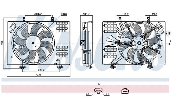 Cooling fan wheel 850113 Nissens, Image 6