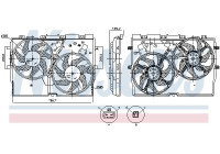 Cooling fan wheel 850115 Nissens