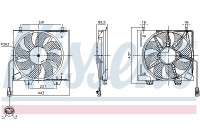 Cooling fan wheel 850125 Nissens