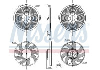 Cooling fan wheel 850149 Nissens