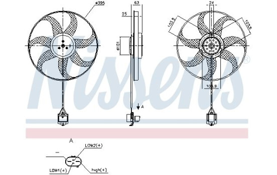 Cooling fan wheel 850238 Nissens, Image 6