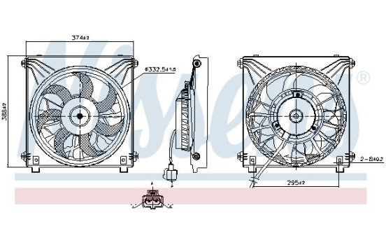 Cooling fan wheel 850244 Nissens, Image 6