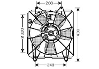 Cooling fan wheel 8521007 Diederichs