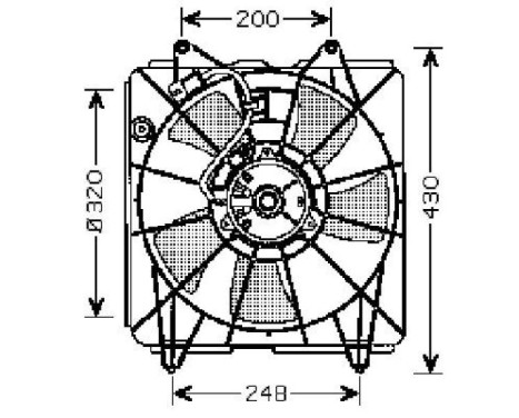 Cooling fan wheel 8521007 Diederichs