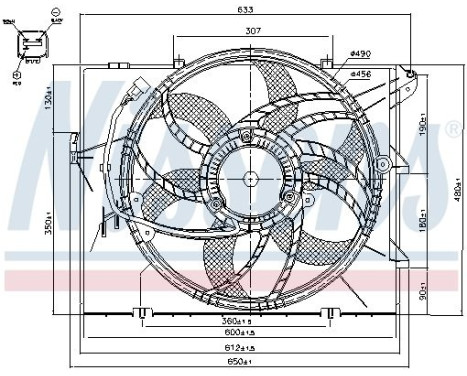 Cooling fan wheel 85634 Nissens, Image 6