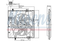 Cooling fan wheel 85857 Nissens