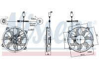 Cooling fan wheel 85902 Nissens