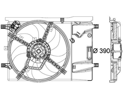 Cooling fan wheel CFF 183 000P Mahle, Image 6