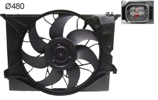 Cooling Fan Wheel CFF 486 000S Mahle