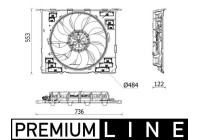 Cooling fan wheel CFF 542 000P Mahle