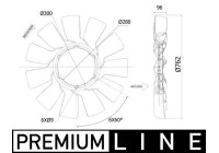 Cooling fan wheel CFW 86 000P Mahle