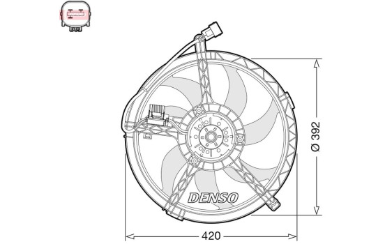 Cooling Fan Wheel DER05009 Denso