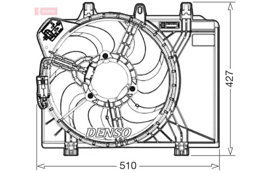 Cooling fan wheel DER09312 Denso