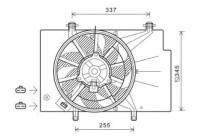 Cooling fan wheel DIEDERICHS Climate DCL1110