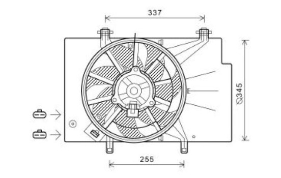 Cooling fan wheel DIEDERICHS Climate DCL1110
