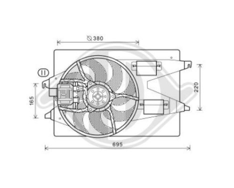 Cooling fan wheel DIEDERICHS Climate DCL1113, Image 2