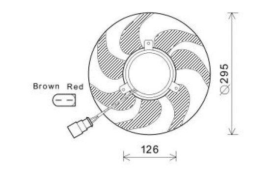 Cooling fan wheel DIEDERICHS Climate DCL1243