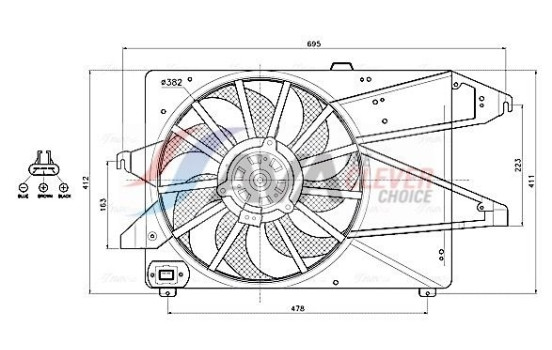Cooling Fan Wheel FD7713 Ava Quality Cooling