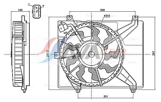 Cooling Fan Wheel HY7604 Ava Quality Cooling
