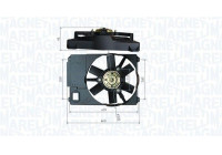 Cooling fan wheel MTC800AX Magneti Marelli