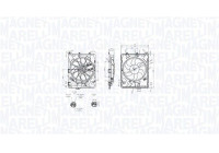 Cooling fan wheel MTC849AX Magneti Marelli