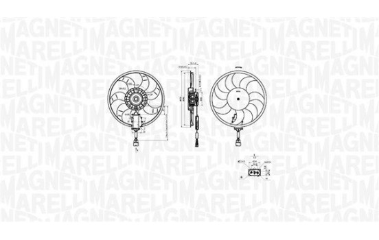 Cooling fan wheel MTC882AX Magneti Marelli