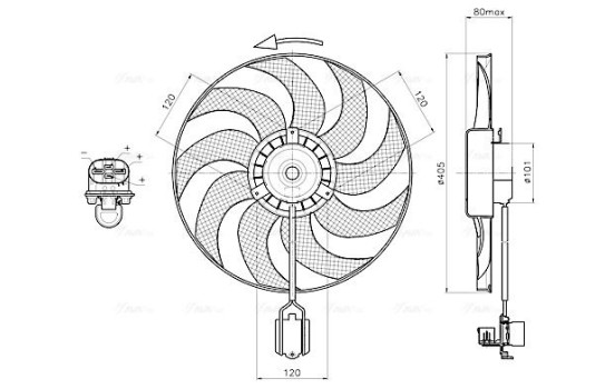 Cooling Fan Wheel OL7751 Ava Quality Cooling