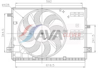Cooling fan wheel PE7441 Ava Quality Cooling