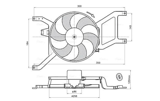 Cooling Fan Wheel RT7685 Ava Quality Cooling