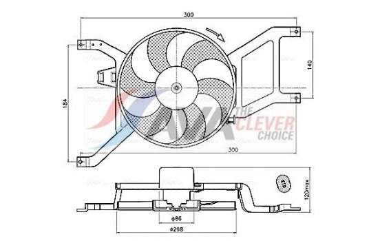 Cooling Fan Wheel RT7685 Ava Quality Cooling