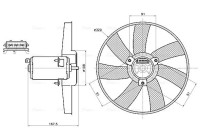 Cooling Fan Wheel VN7444 Ava Quality Cooling