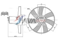 Cooling Fan Wheel VN7444 Ava Quality Cooling