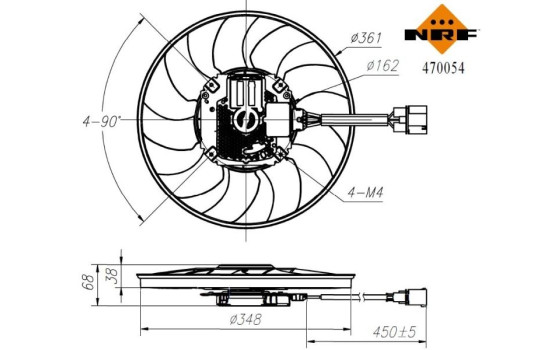 Cooling fan wheel